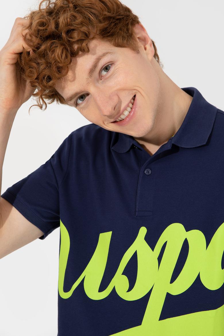 Erkek Lacivert Polo Yaka Tişört - 50249138020