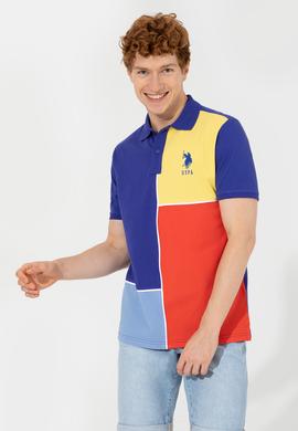 Erkek Mavi Polo Yaka Tişört - 50248519009