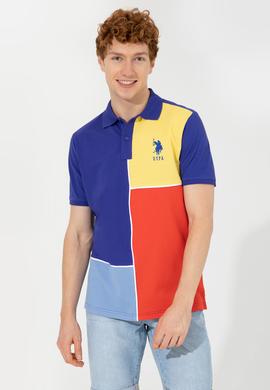 Erkek Mavi Polo Yaka Tişört - 50248519009