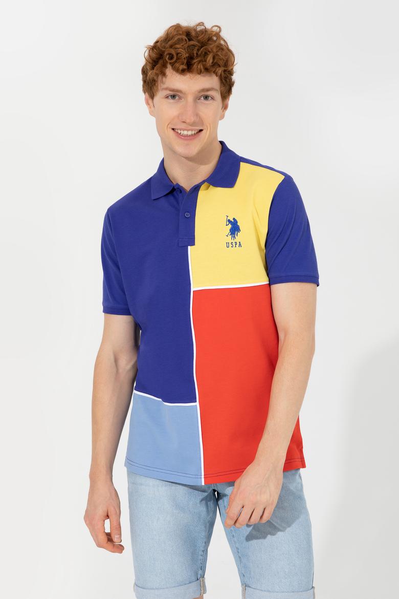 Erkek Mavi Polo Yaka Tişört - 50248519009