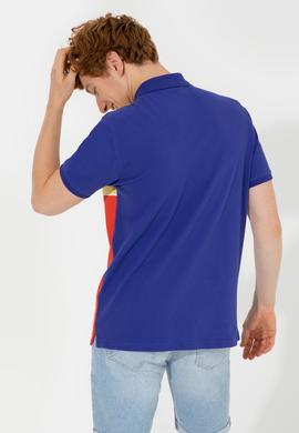 Erkek Mavi Polo Yaka Tişört - 50248519009