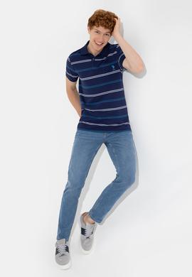 Erkek Lacivert Polo Yaka Tişört - 50247784018