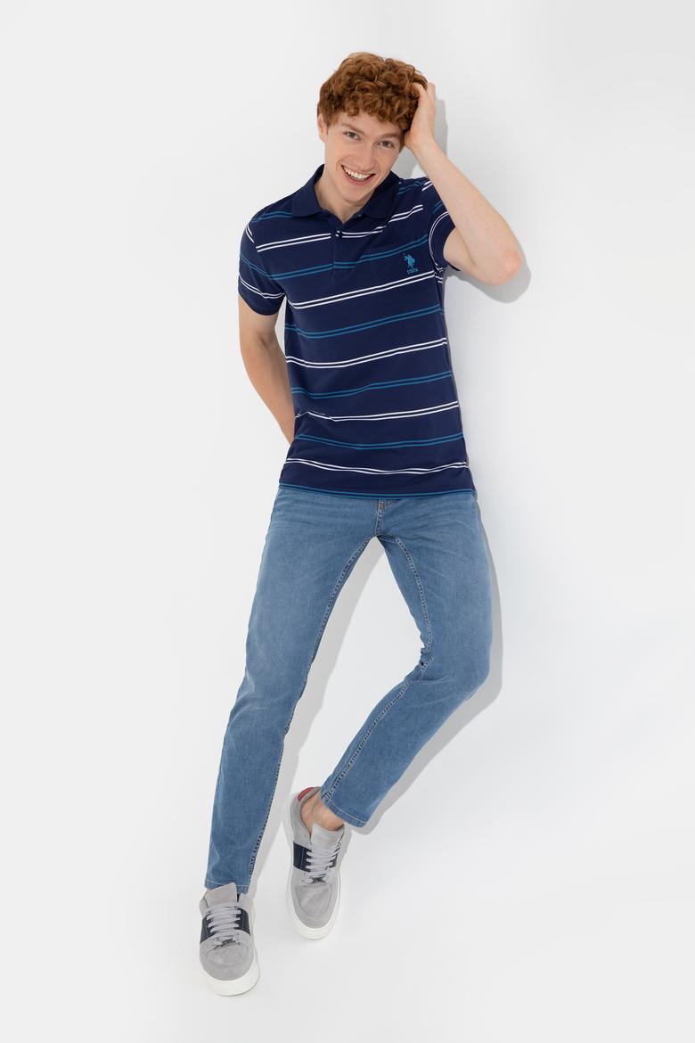 Erkek Lacivert Polo Yaka Tişört