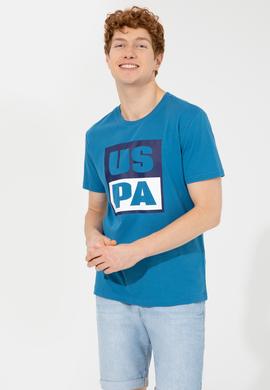 Erkek Petrol Bisiklet Yaka Tişört - 50246126059