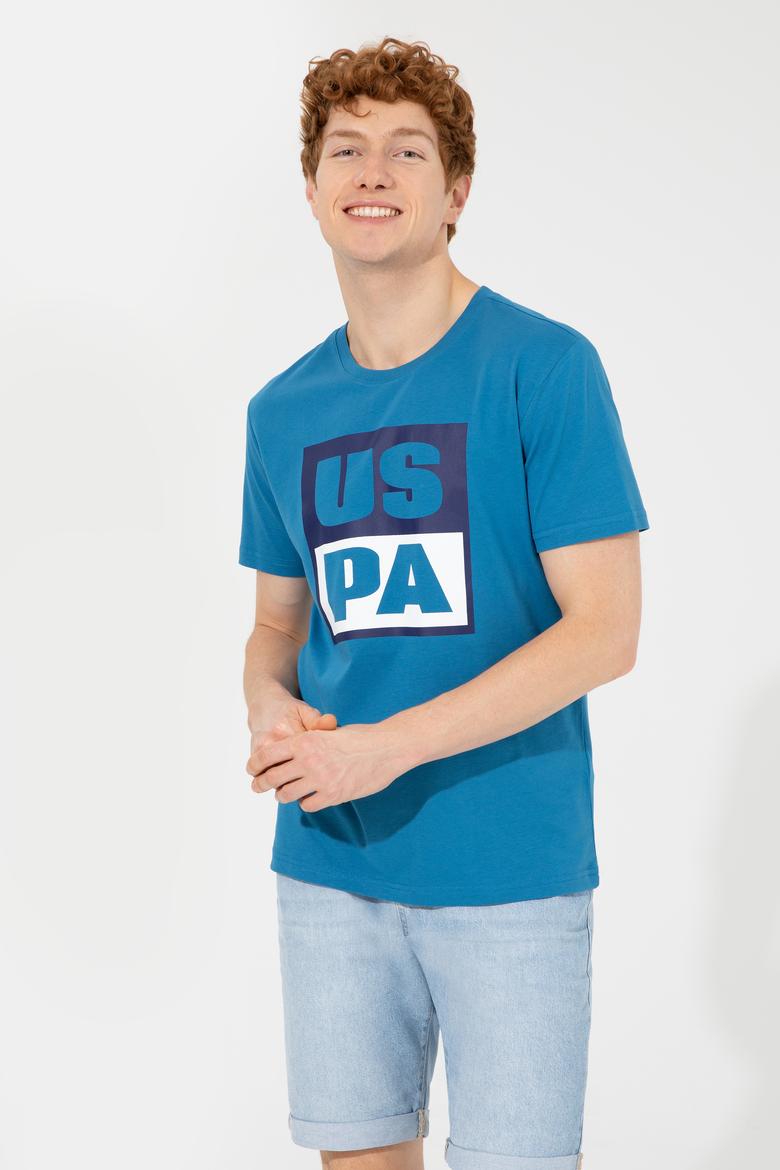 Erkek Petrol Bisiklet Yaka Tişört - 50246126059