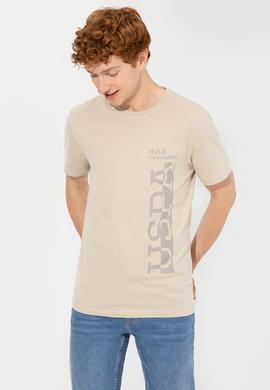 Erkek Taş Bisiklet Yaka T-Shirt - 50247340206