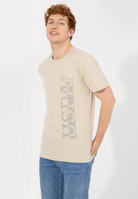 Erkek Taş Bisiklet Yaka T-Shirt - 50247340206