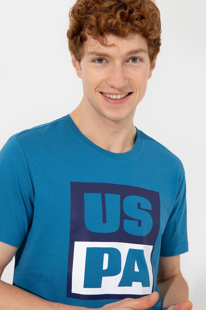 Erkek Petrol Bisiklet Yaka Tişört