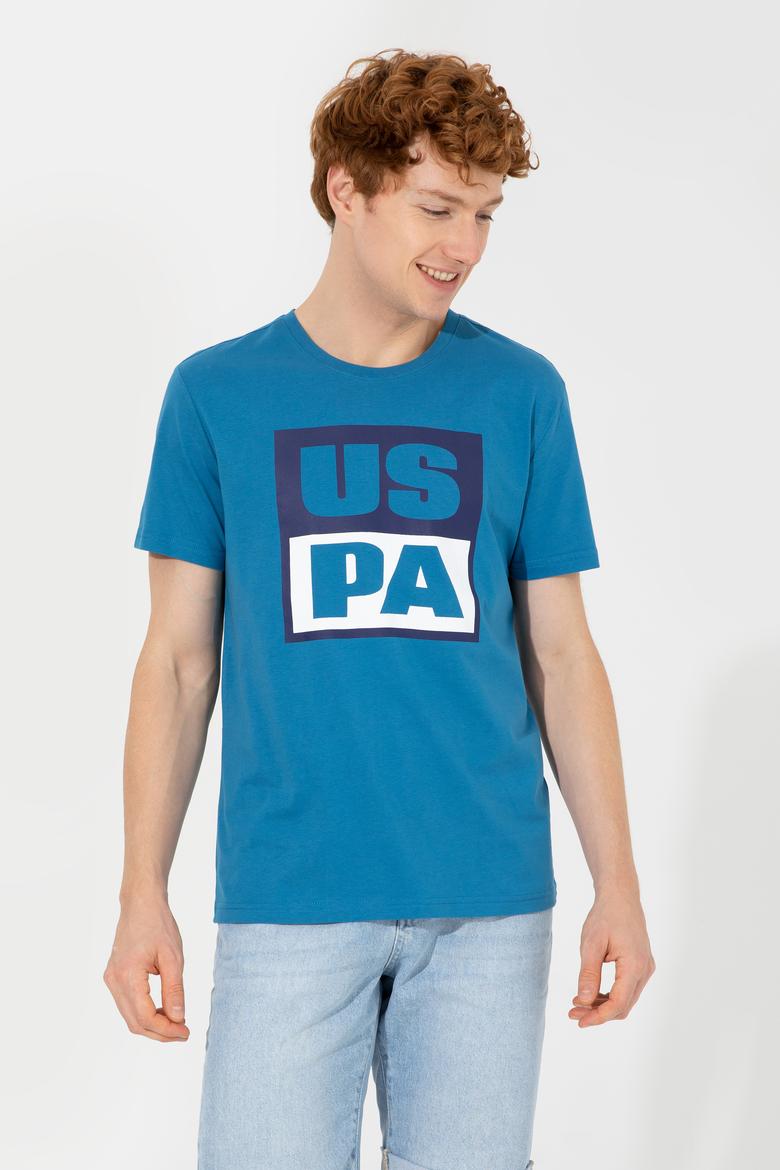 Erkek Petrol Bisiklet Yaka Tişört - 50246126059