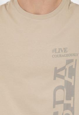 Erkek Taş Bisiklet Yaka T-Shirt - 50247340206