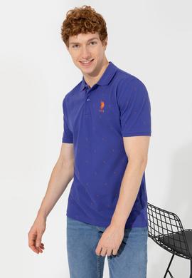 Erkek Mavi Polo Yaka Tişört - 50249159028