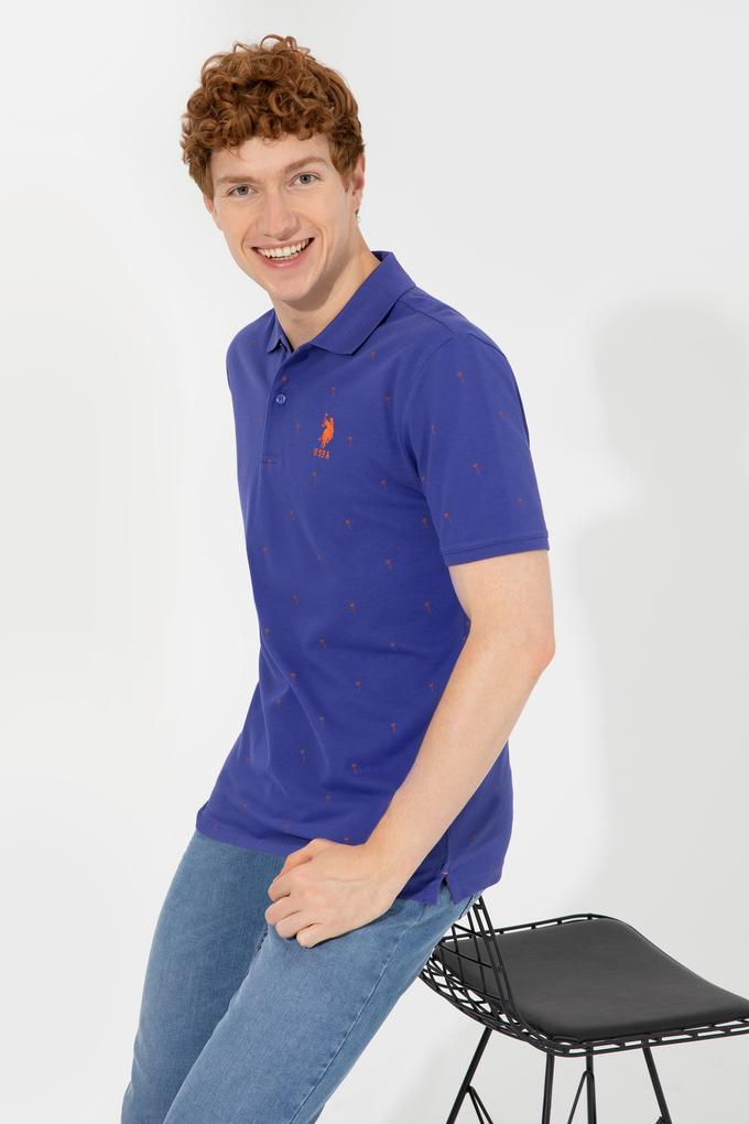 Erkek Mavi Polo Yaka Tişört