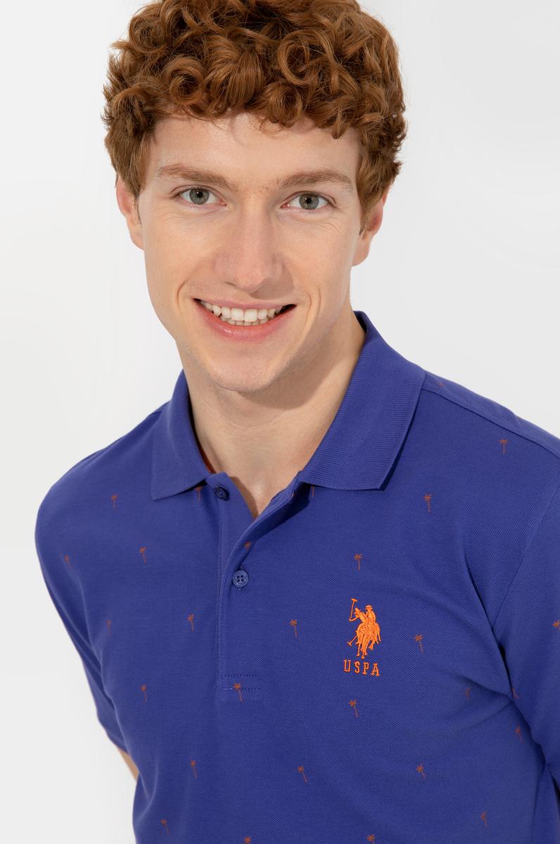 Erkek Mavi Polo Yaka Tişört