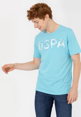 Erkek Turkuaz Bisiklet Yaka Tişört - 50248598165