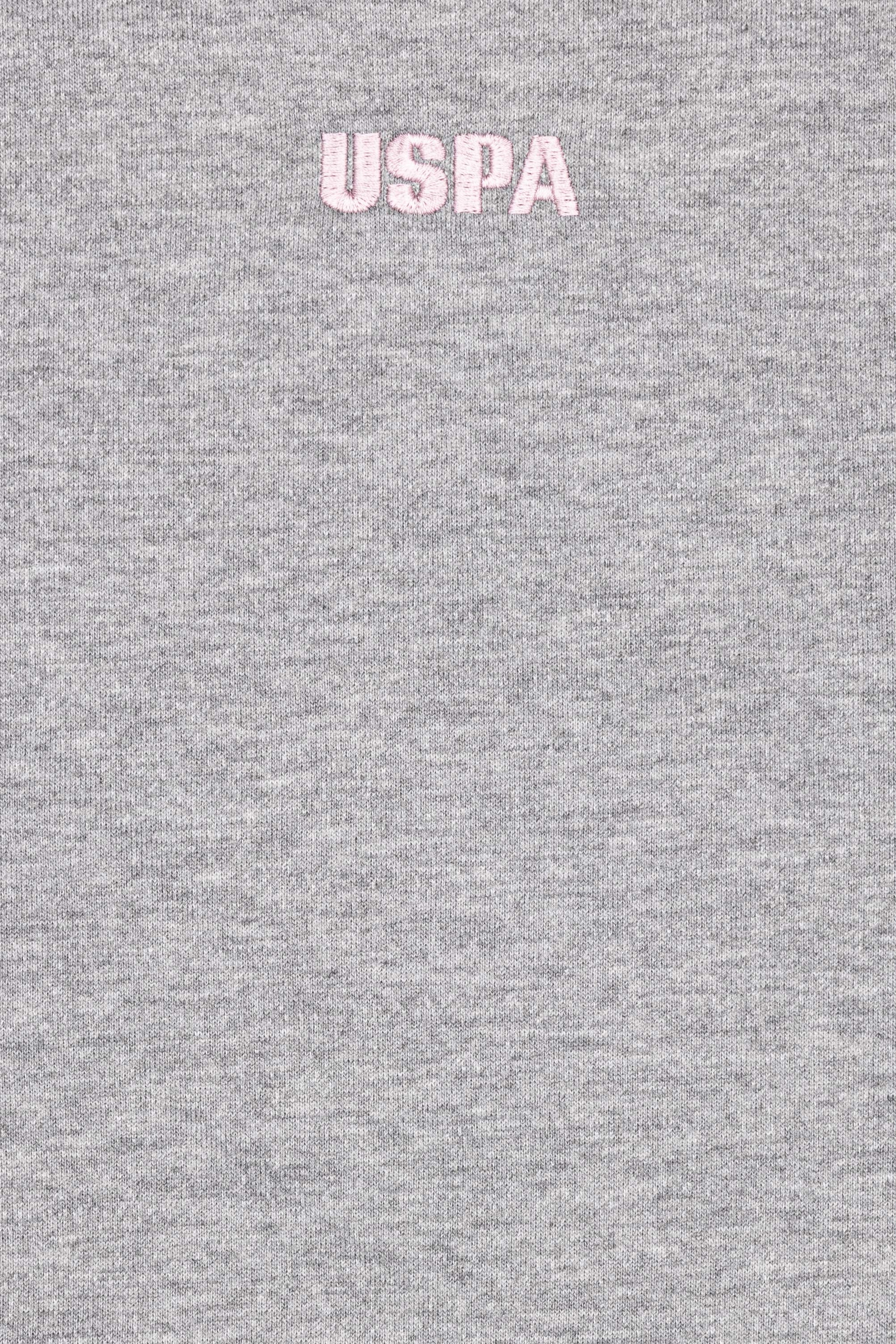 Çocuk Gri Melanj Basic Bisiklet Yaka Sweatshirt