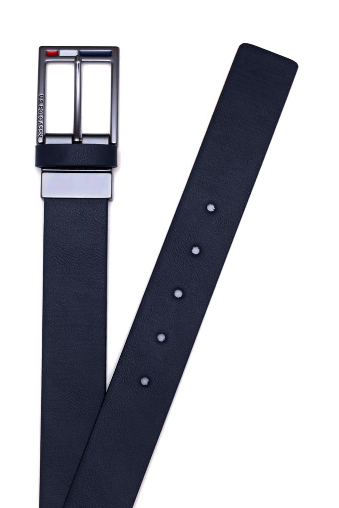 Erkek Çift Taraflı Lacivert Kemer