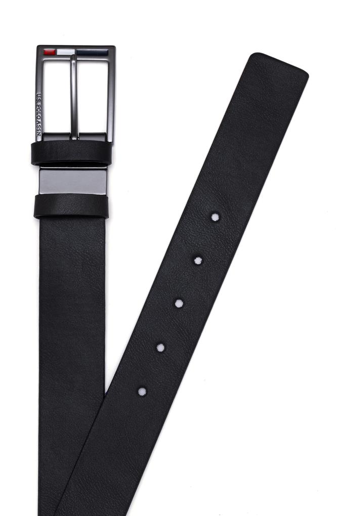 Erkek Çift Taraflı Siyah Kemer