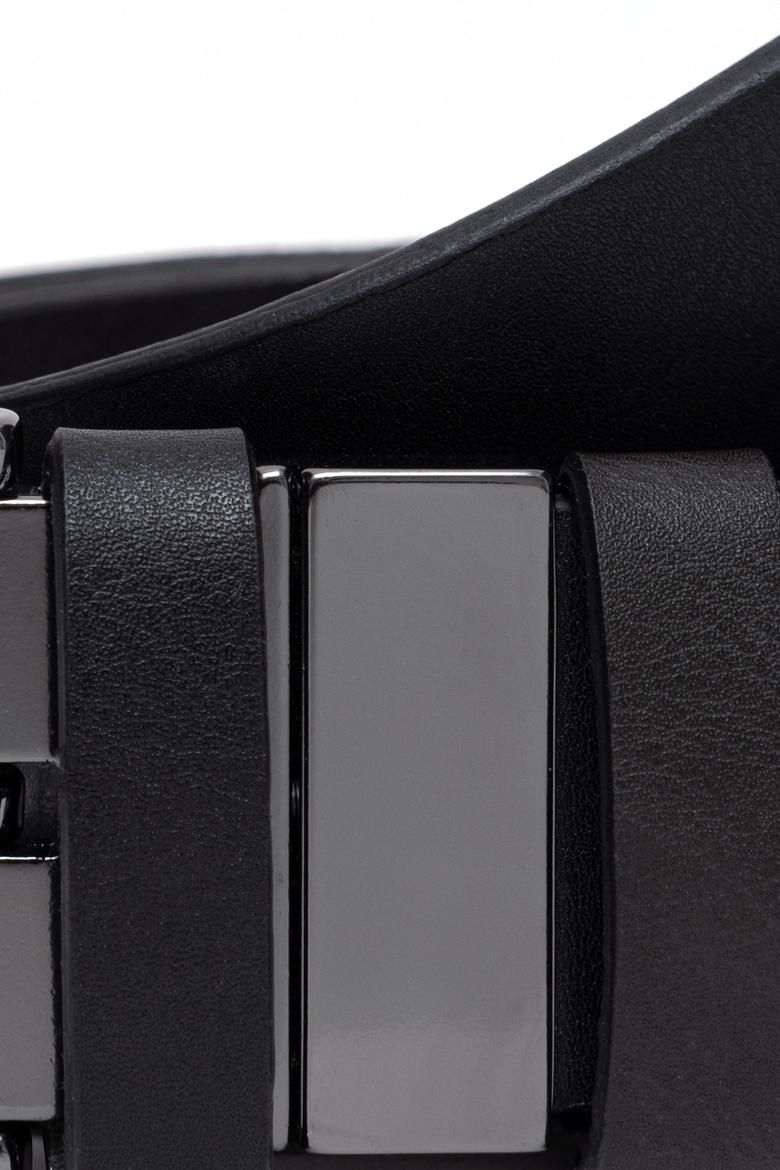 Erkek Çift Taraflı Siyah Kemer - 50258582022