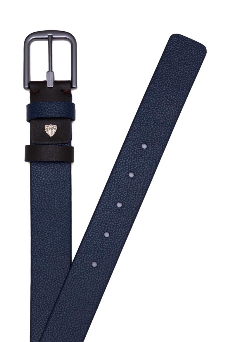 Erkek Çift Taraflı Lacivert Kemer