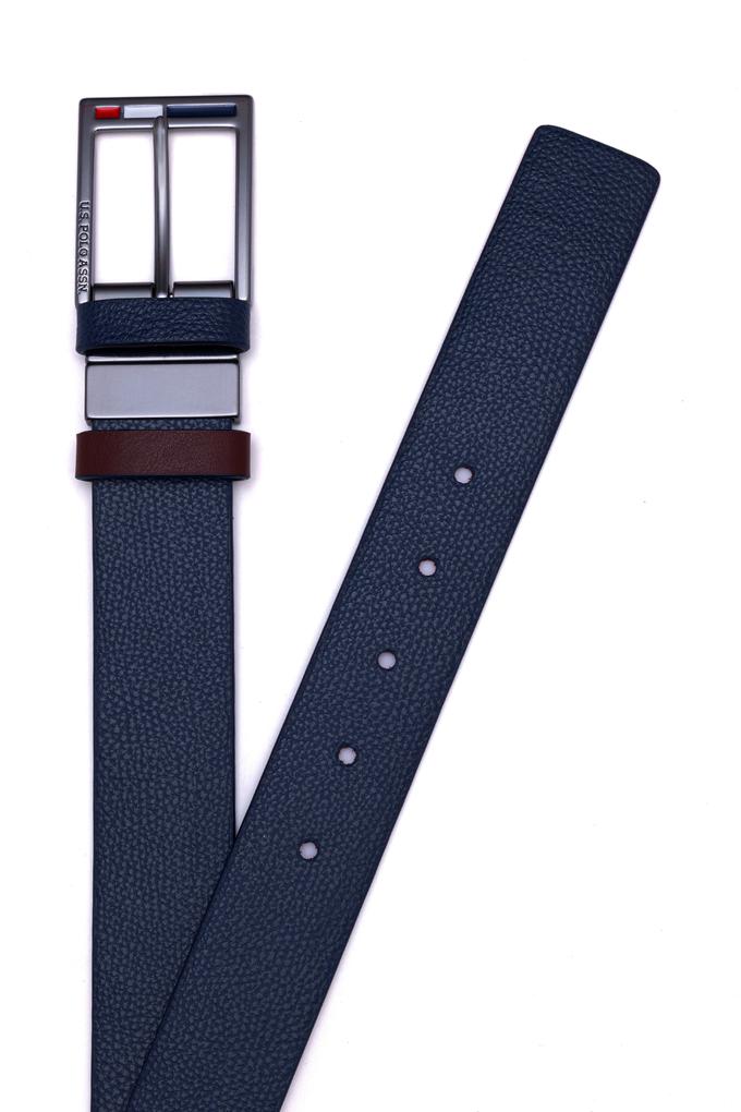 Erkek Çift Taraflı Lacivert Kemer