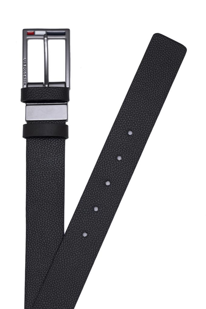 Erkek Çift Taraflı Siyah Kemer