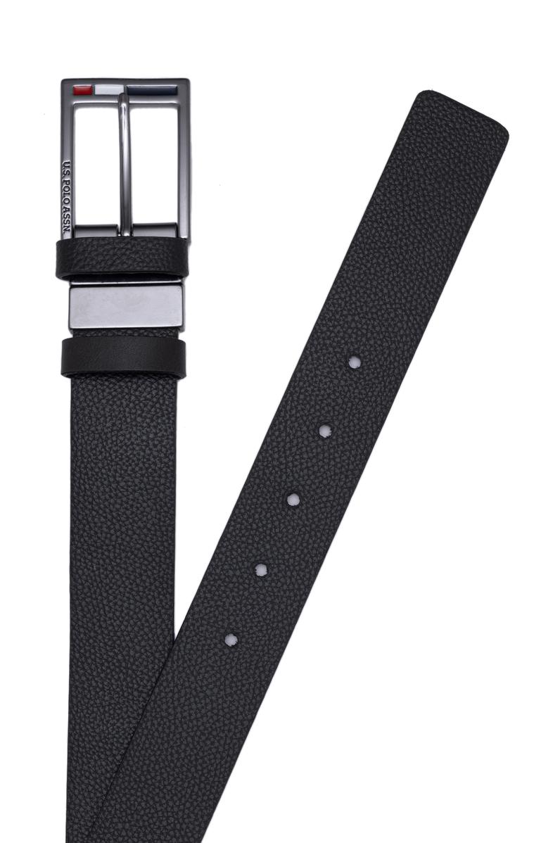 Erkek Çift Taraflı Siyah Kemer