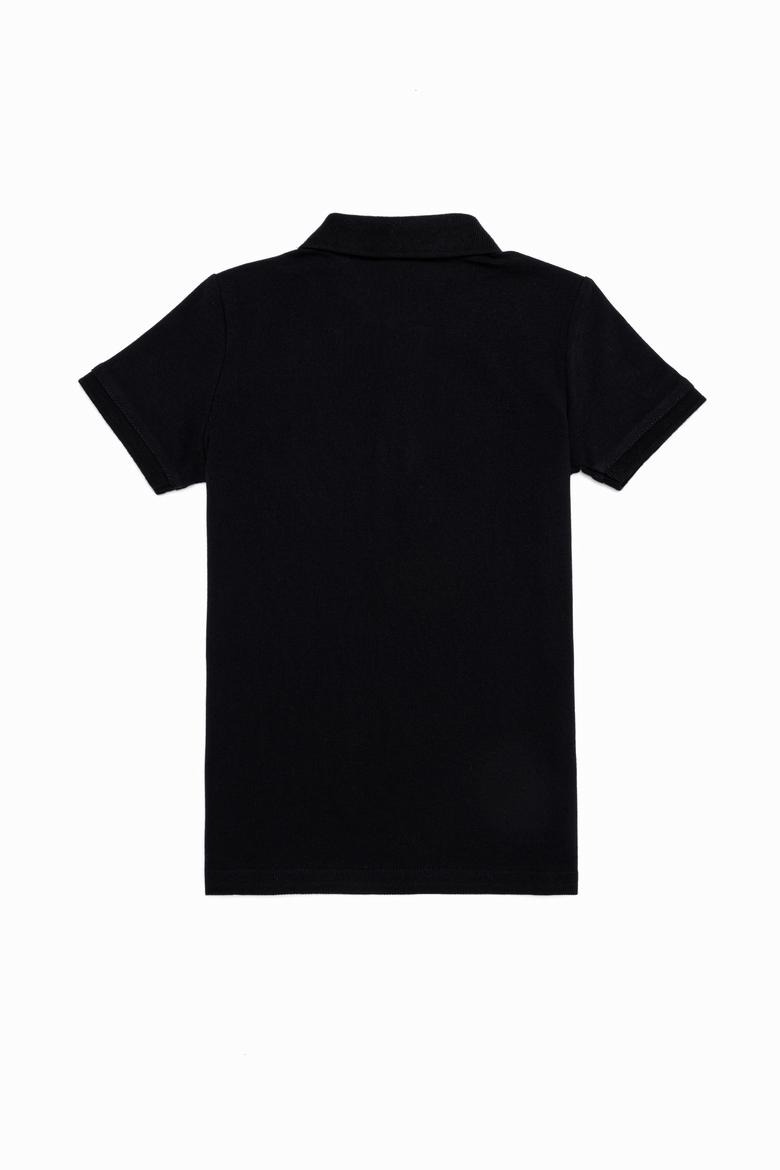 Erkek Çocuk Siyah Polo Yaka Tişört - 50251776076
