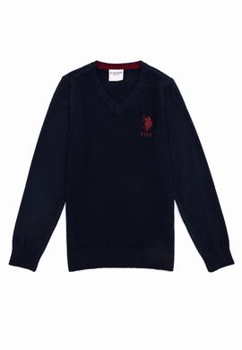 Erkek Çocuk Lacivert V - Yaka Triko Kazak - 50257688005