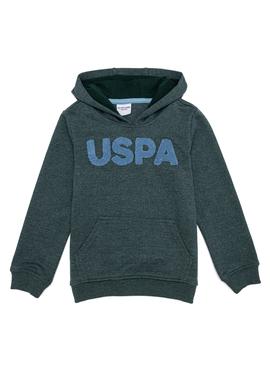 Çocuk Yeşil Basic Kapüşonlu Sweatshirt - 50260648029