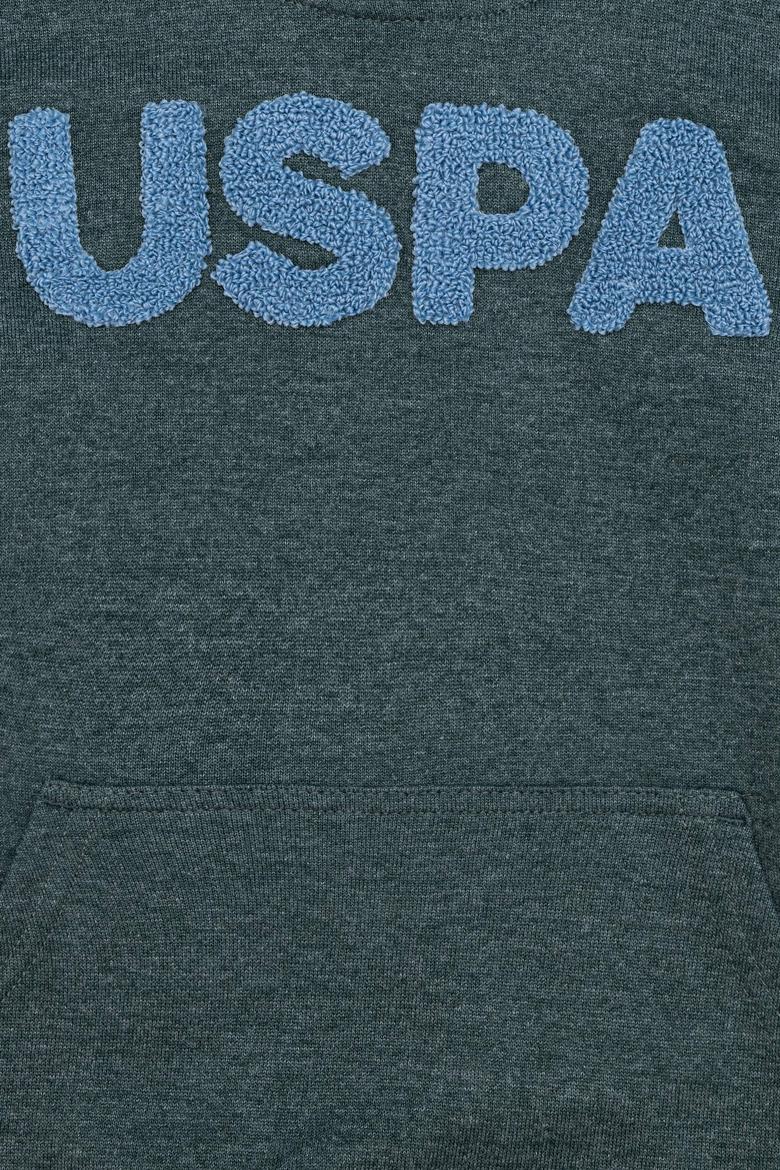 Çocuk Yeşil Basic Kapüşonlu Sweatshirt - 50260648029