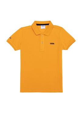 Erkek Çocuk Koyu Sarı Polo Yaka Tişört - 50251776039