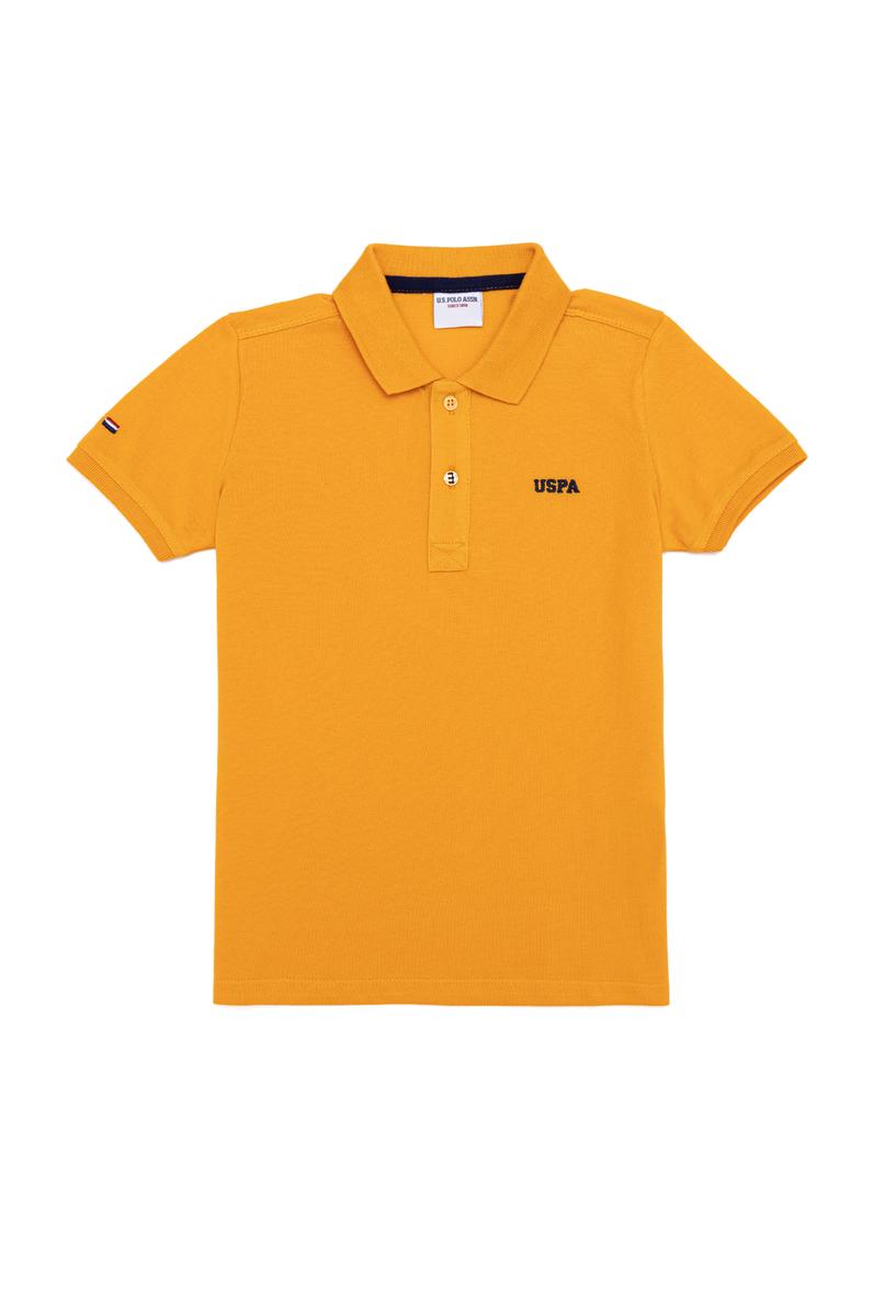 Erkek Çocuk Koyu Sarı Polo Yaka Tişört