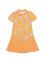 Kız Çocuk Turuncu Kısa Kol Örme Elbise