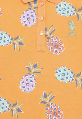 Kız Çocuk Turuncu Kısa Kol Örme Elbise - 50246793019