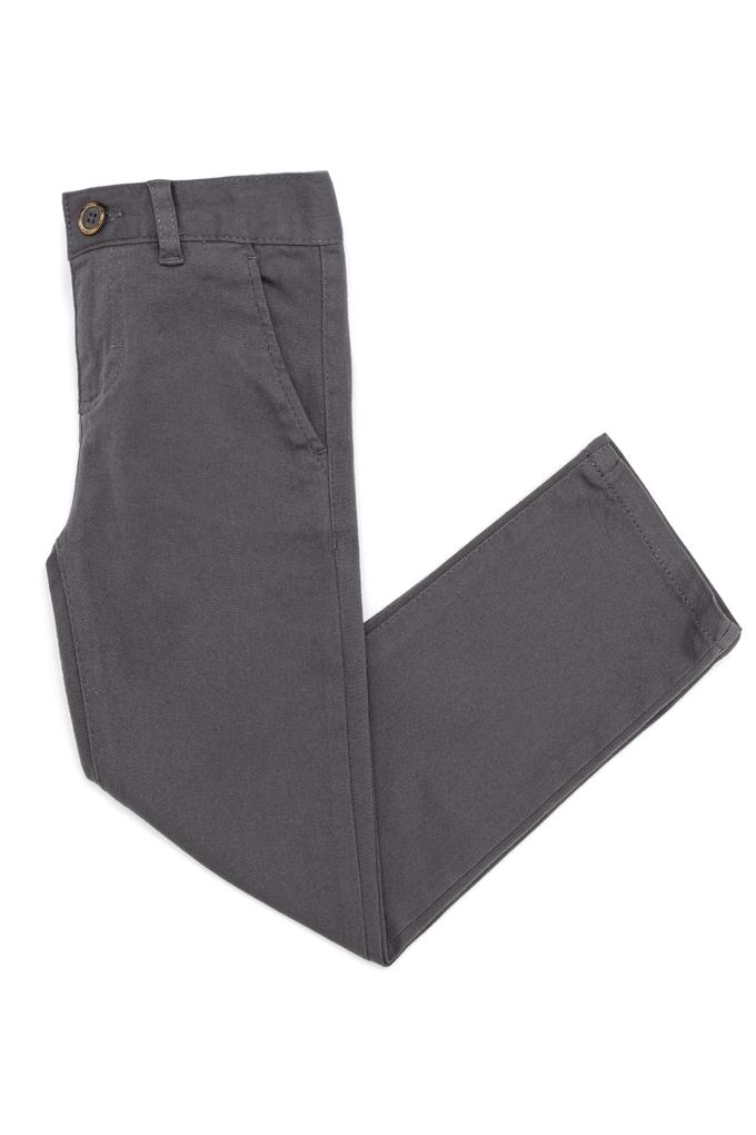 Erkek Çocuk Gri Kanvas Pantolon