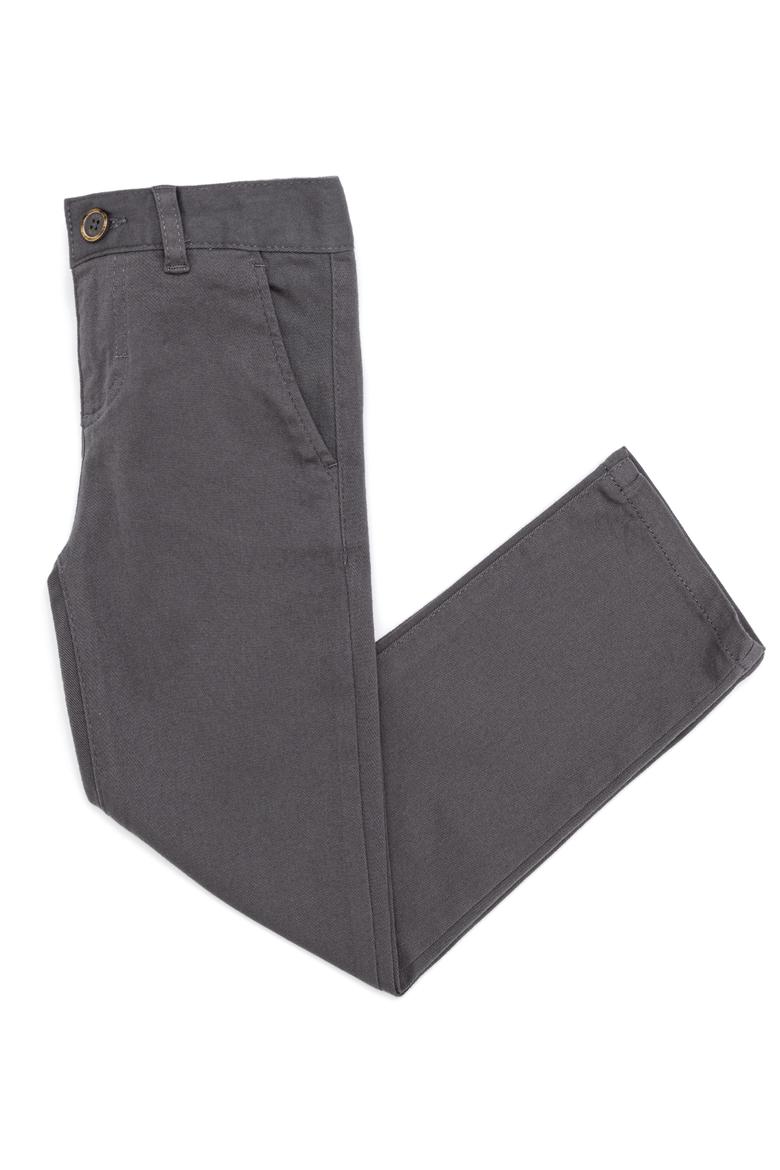 Erkek Çocuk Gri Kanvas Pantolon