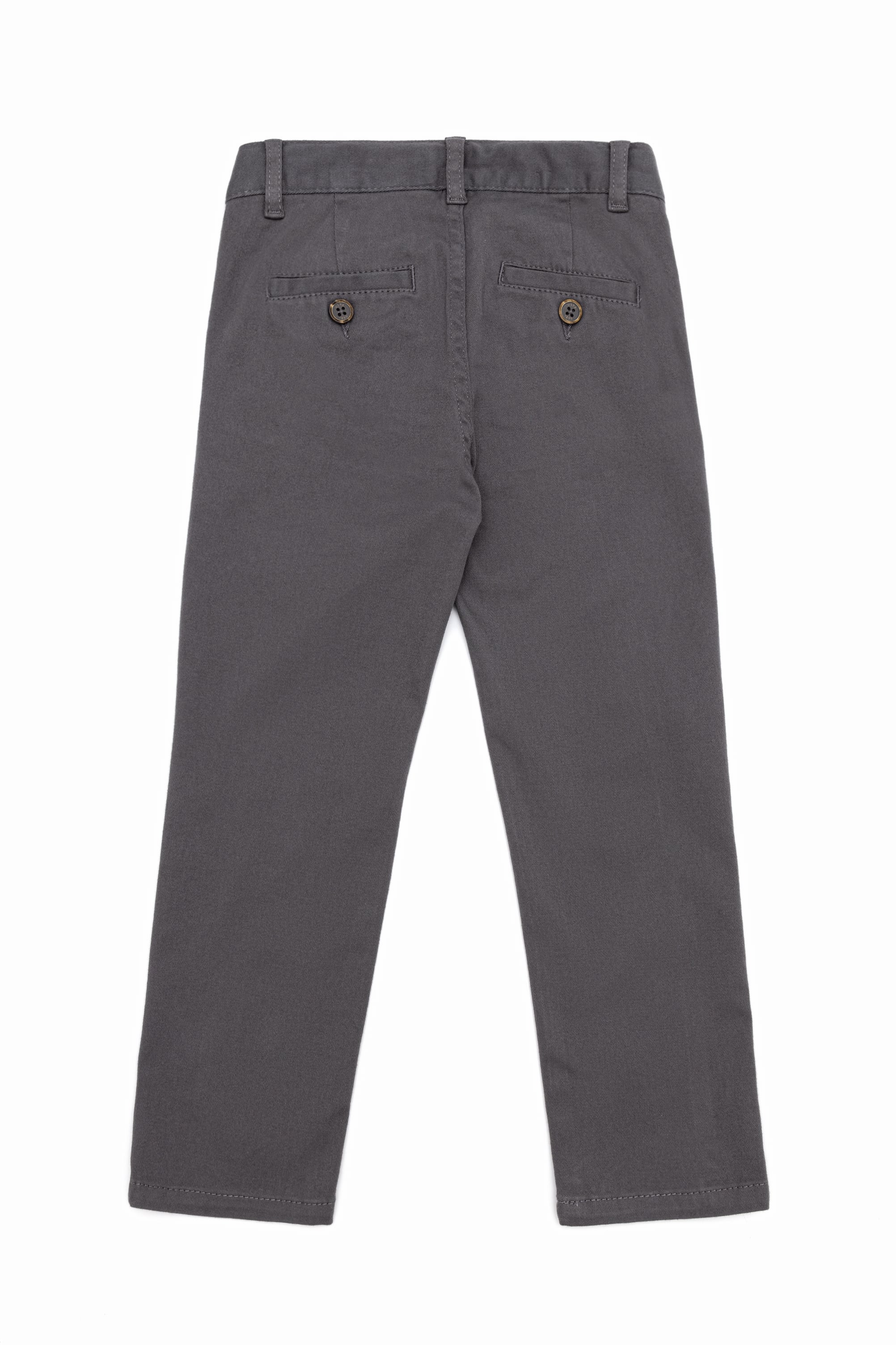 Erkek Çocuk Gri Kanvas Pantolon - Image 3