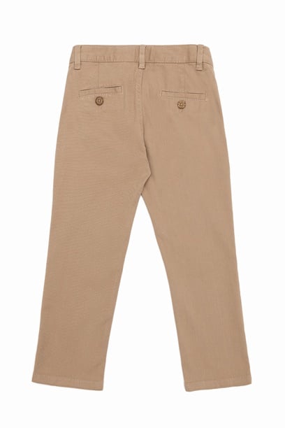 Erkek Çocuk Camel Kanvas Pantolon