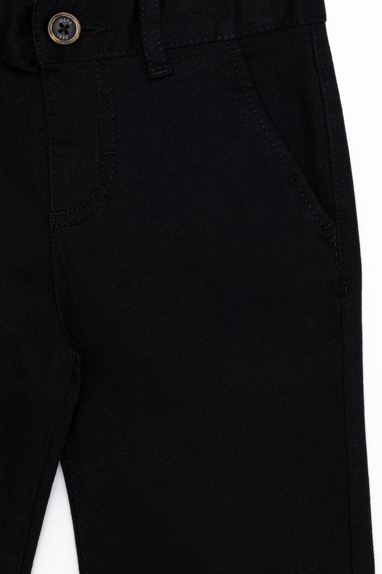 Erkek Çocuk Siyah Kanvas Pantolon - 50253389008