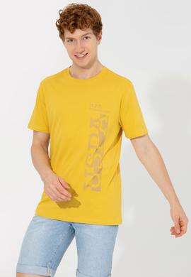 Erkek Safran Bisiklet Yaka Tişört - 50247340196