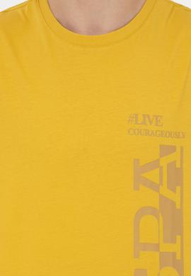 Erkek Safran Bisiklet Yaka Tişört - 50247340196