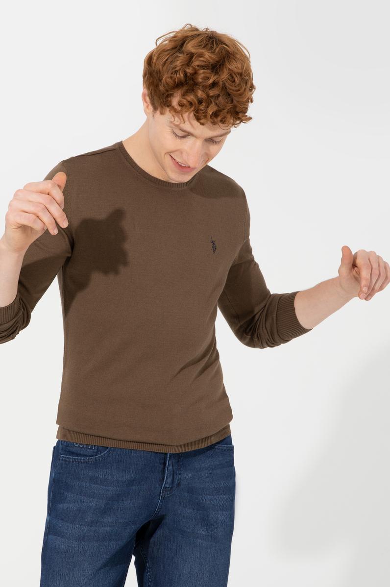 Erkek Coconut Bisiklet Yaka Basic Triko Kazak