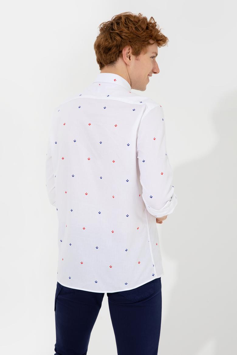 Erkek Mavi Uzun Kollu Gömlek - 50247750016