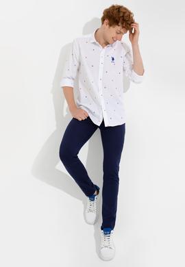 Erkek Mavi Uzun Kollu Gömlek - 50247750016