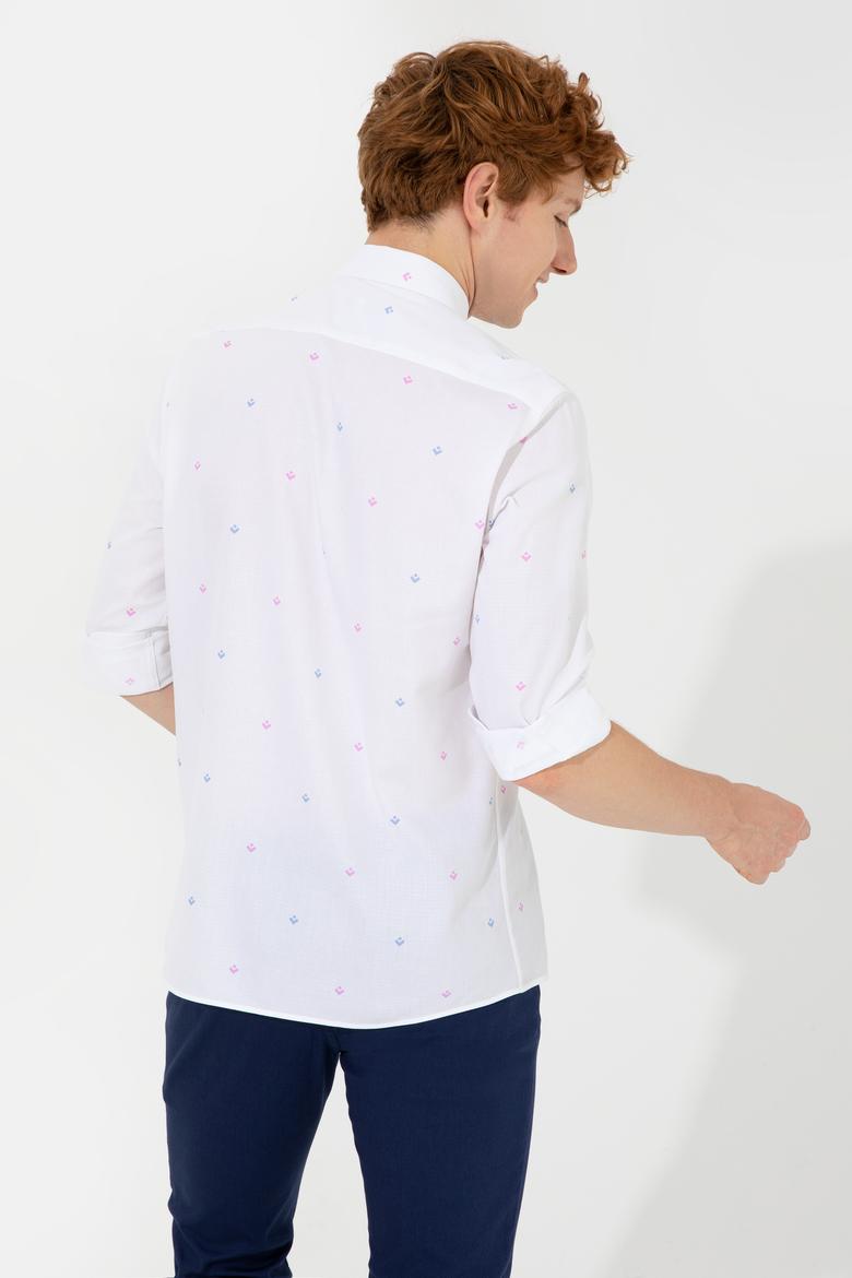 Erkek Pembe Uzun Kollu Gömlek - 50247750002