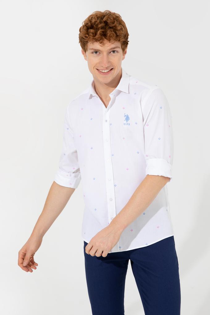 Erkek Pembe Uzun Kollu Gömlek