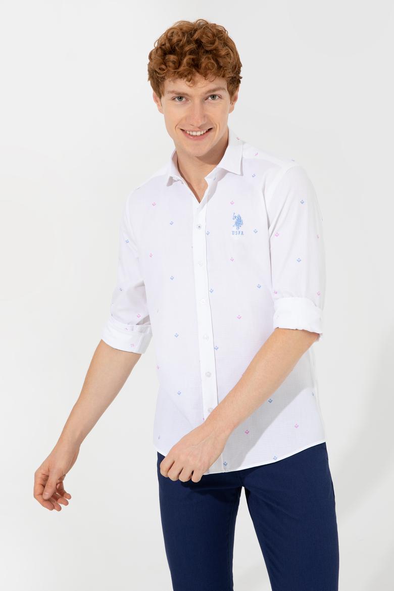 Erkek Pembe Uzun Kollu Gömlek