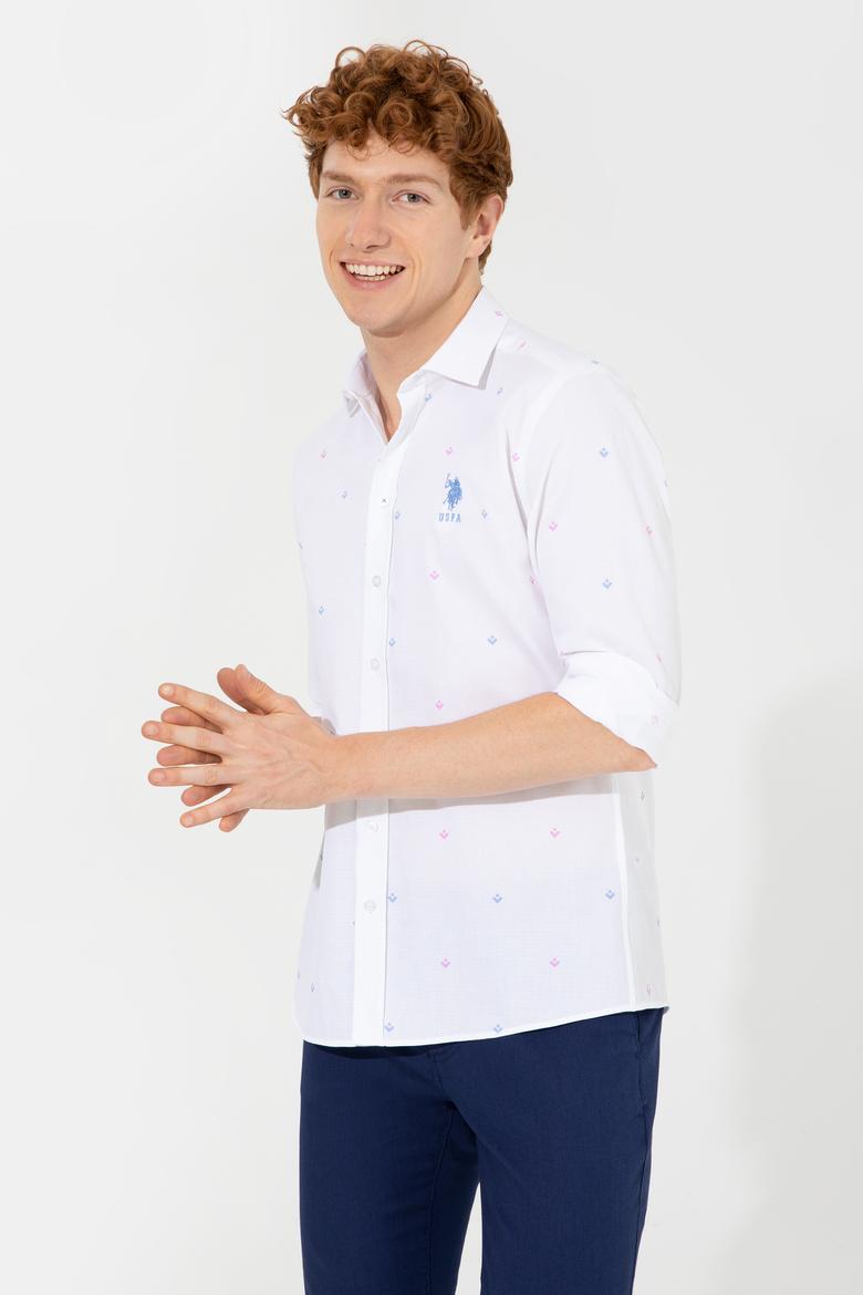 Erkek Pembe Uzun Kollu Gömlek - 50247750002