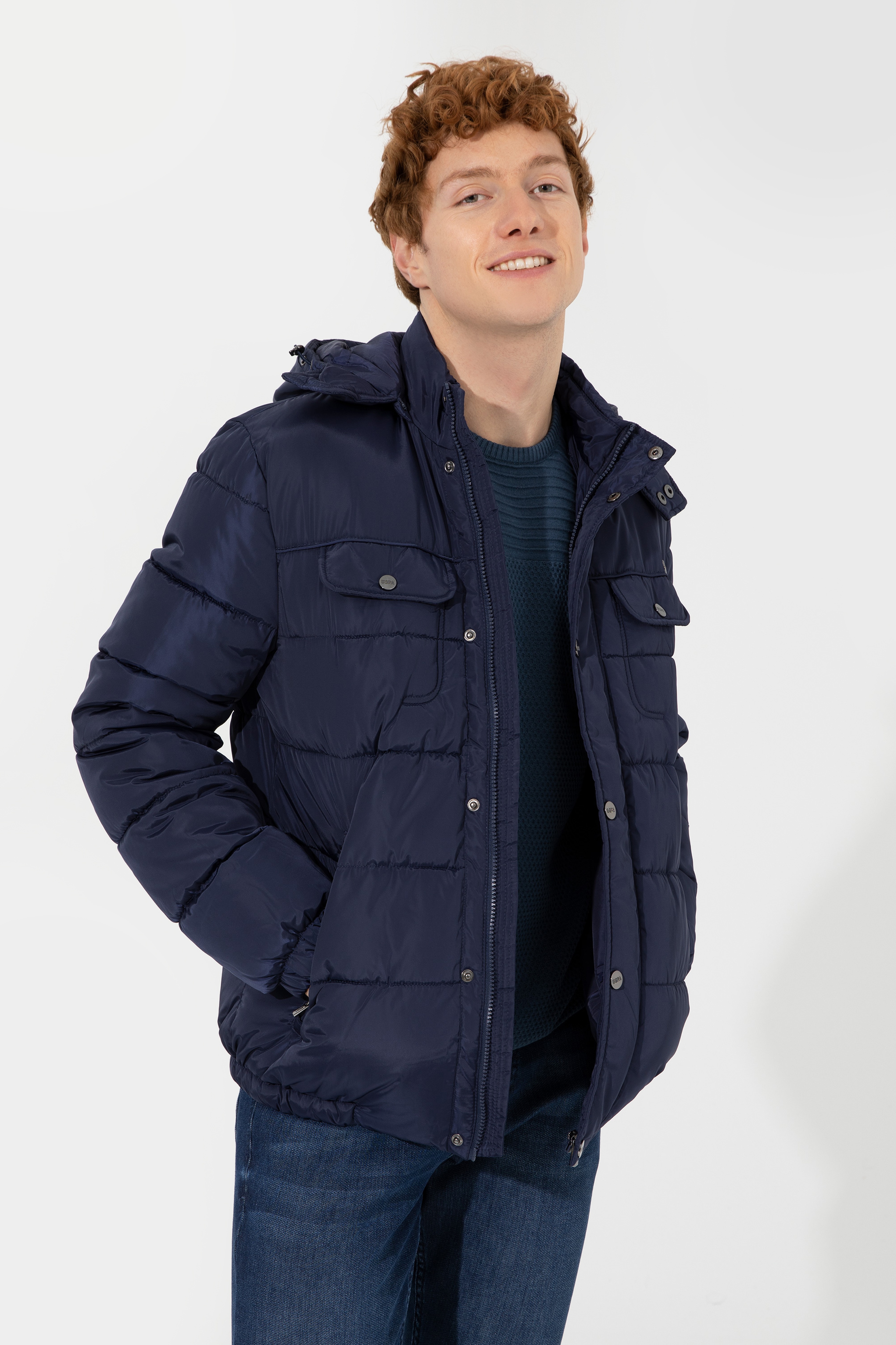 Erkek Lacivert Mont - Image 3