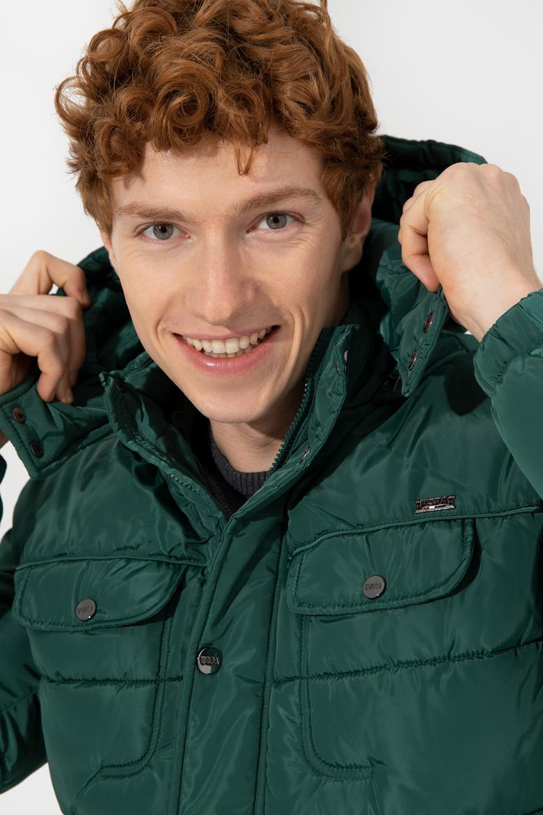 Erkek Yeşil Mont - 50255690021